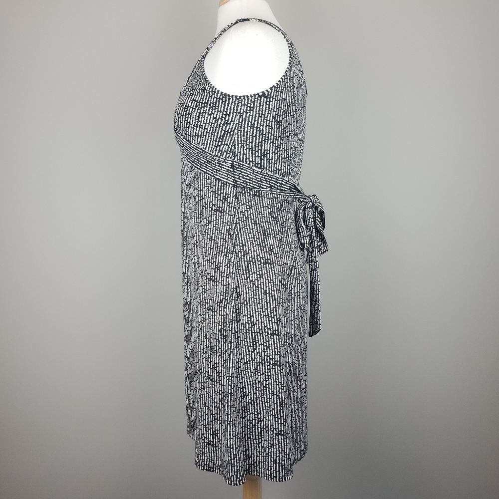 Loft Black & White Patterned Dress - Picture 4 of 7